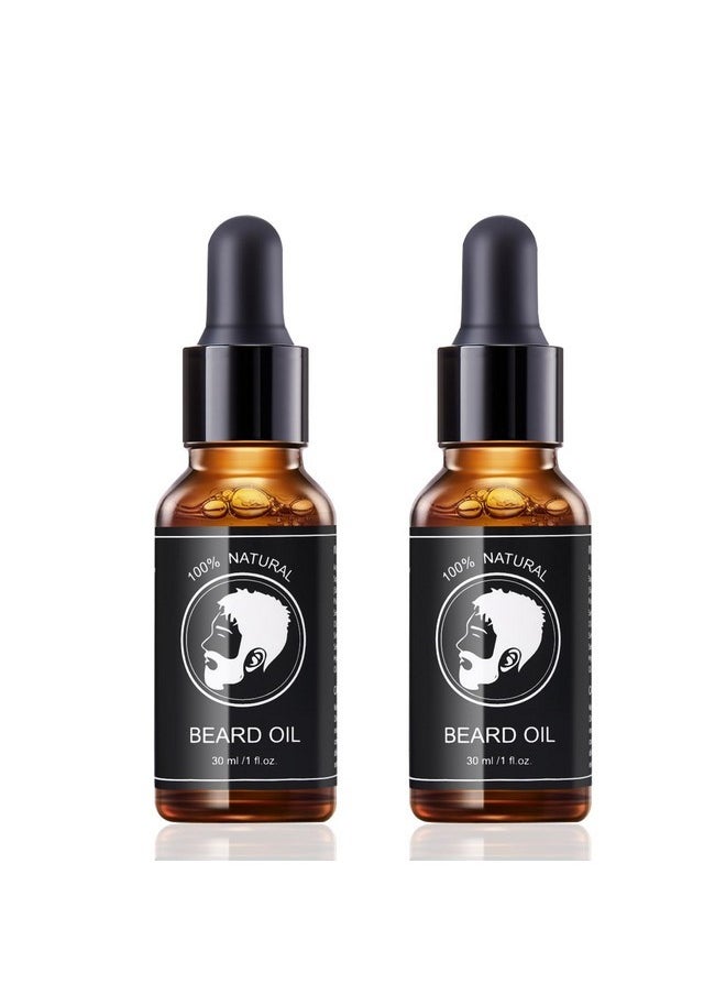 MYR - MYR Beard Growth Oil for Men - Rich in ARGAN & JOJOBA Oil, Multiple Natural Extracts - Beard Softener & Care, Strengthens & Moisturizes Beard (2 Pack of 1 oz) (Amber) - Image 1