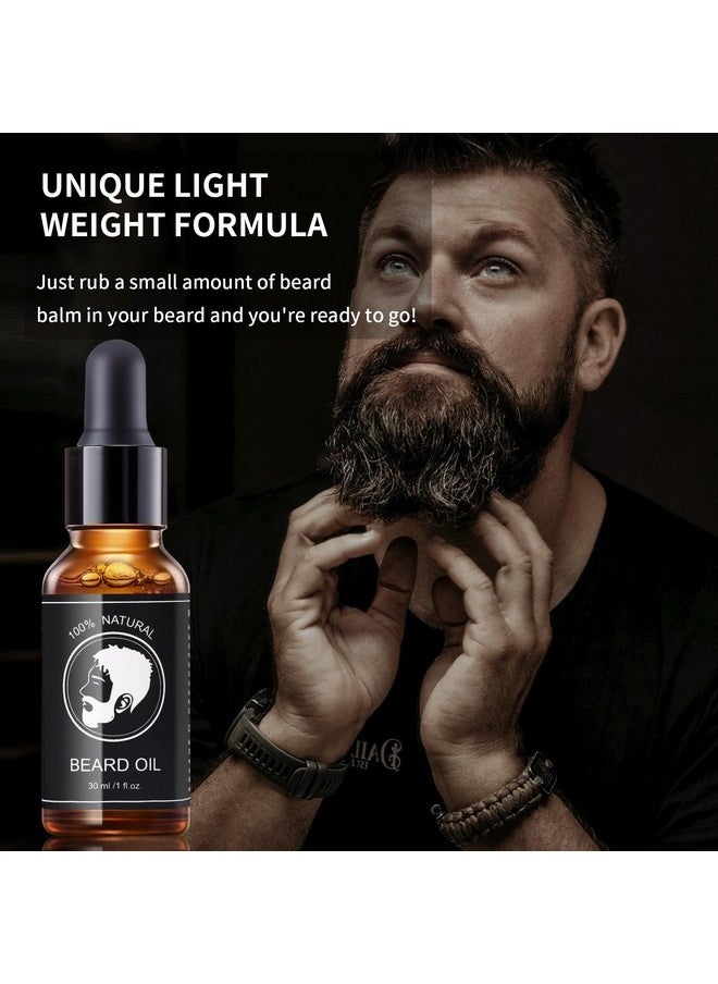 MYR - MYR Beard Growth Oil for Men - Rich in ARGAN & JOJOBA Oil, Multiple Natural Extracts - Beard Softener & Care, Strengthens & Moisturizes Beard (2 Pack of 1 oz) (Amber) - Image 1