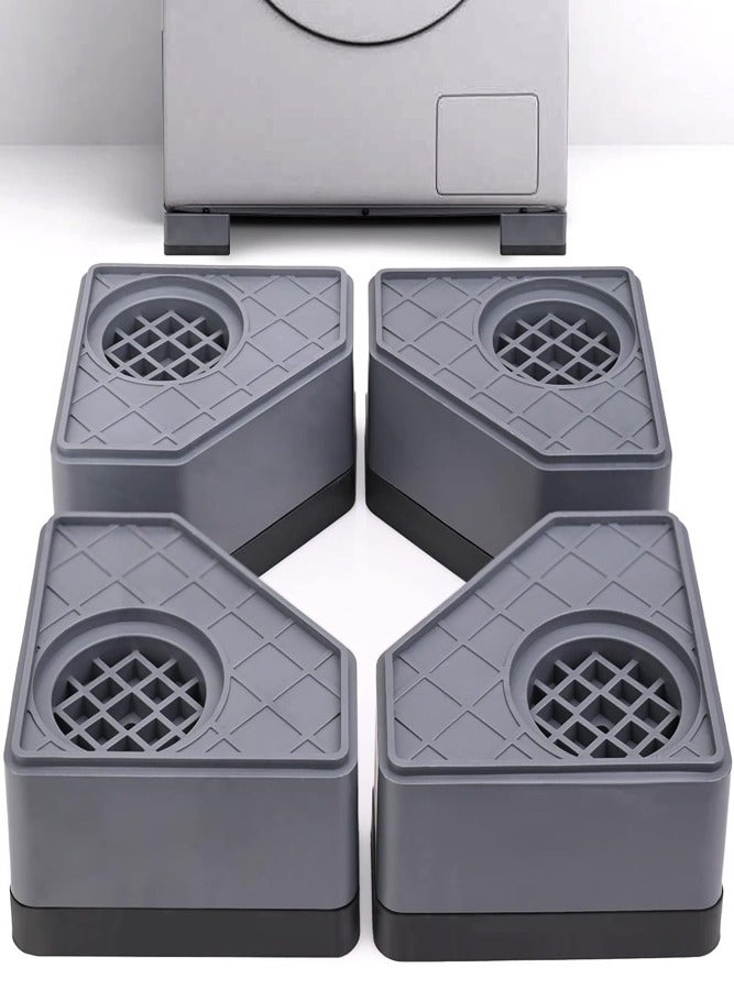 BELLSBERRY 4Pcs Washing Machine Foot Pads – Anti-Vibration, Noise-Cancelling Mats for Washer and Dryer Support - Image 1