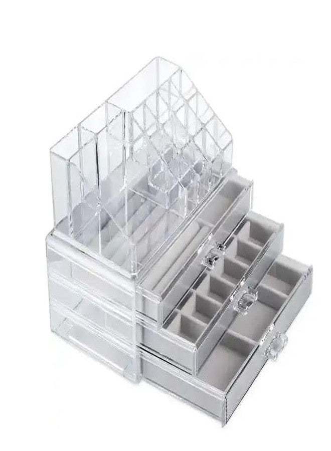 Bayleef Transparent Jewelry Box Multi-layer Earrings Earrings Ring Storage Box Drawer Necklace Bracelet Jewelry Box Household Moisture-proof Good Look - Image 1
