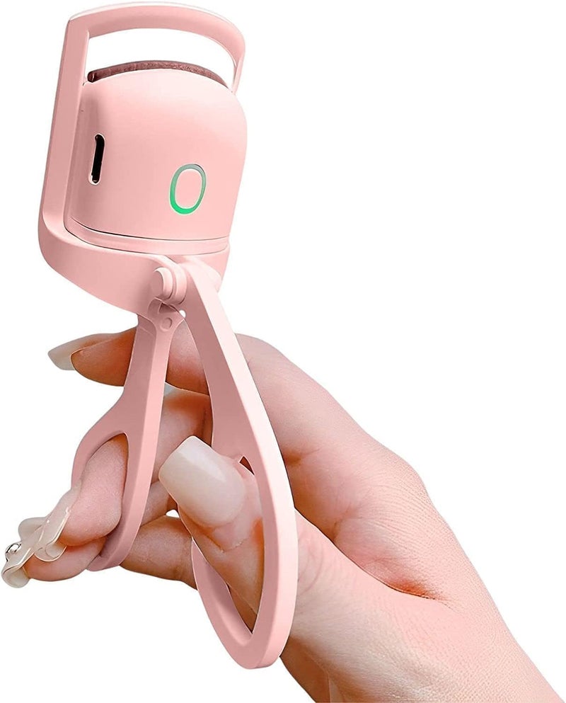 Heated Eyelash Curler - Electric Fast Curling Iron for All Day Natural Curling, USB Rechargeable, Convenient and Easy to Use, Suitable for All Types of Eyelashes