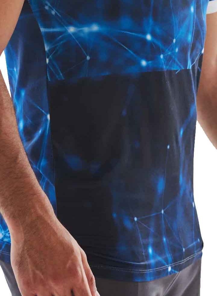 تي شيرت ضغط الكونية الأزرق - Image 3