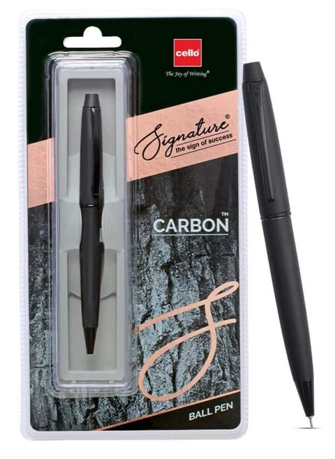 Signature Carbon Ball Pen Blue Ink