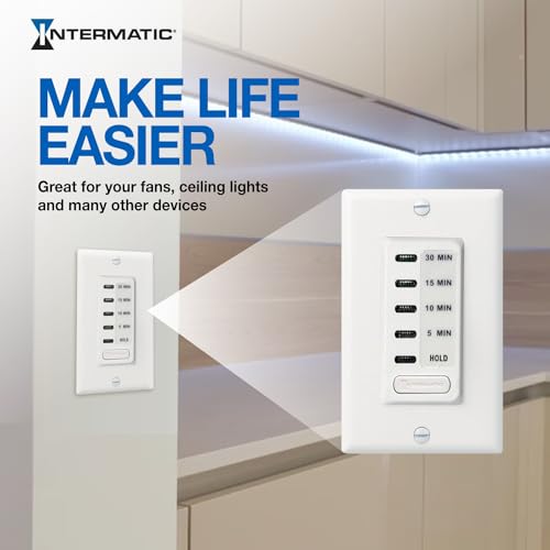 Intermatic EC200WK Electronic Countdown Timer - Efficient Control, Silent Operation, Versatile Applications - 5/10/15/30 Minute Countdown Timer - Image 3