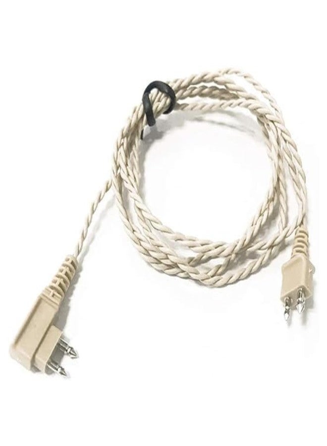 ايكا سلك توصيل ثنائي الدبابيس من أيكا لأذن واحدة مناسب لجميع أنواع أجهزة السمع المحمولة (5 قطع، لون بيج) - Image 1