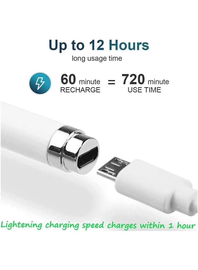 ELTRAZONE Stylus Pen for tablet, Touch Screen Pencil: Compatible with iOS, Android Microsoft Tablets, Phone, Drawing, Handwriting and Games - Fine Point Digital Capacitive Drawing Pencil no palm rejection - Image 2