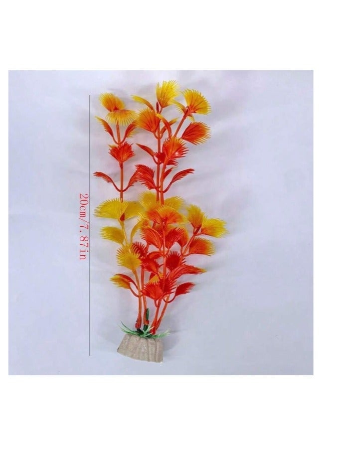 OASIS-TH Aquarium Decorations 12 Pack Lifelike Plastic Decor Fish Tank Plants,Used for Household and Office Aquarium Simulation Plastic Hydroponic Plants - Image 3