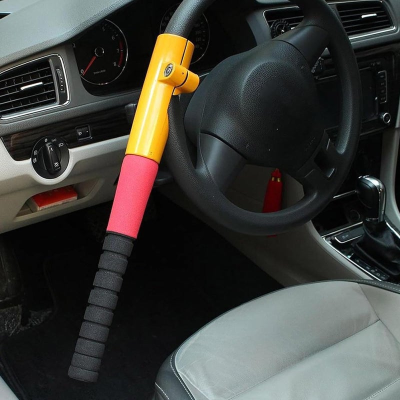 Adjustable Steering Wheel Lock Anti Theft Car Security Device with Cone Key - Image 5