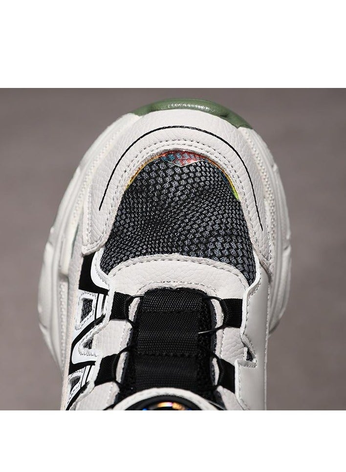 BOBDOG Children's Sports Running Shoes With Buttons And Waterproof Leather Surface - Image 5