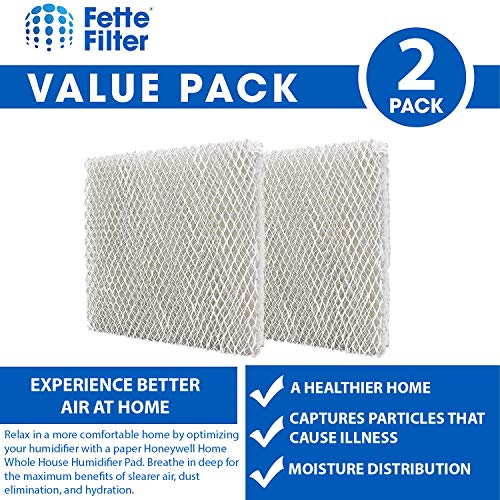 Fette Filter 2 Pack Whole House Humidifier Replacement Pads Compatible with Honeywell HC22P Also Compatible with Aprilaire Water Panel 10 Models 110 220 500 550 558 Humidifier - Image 2