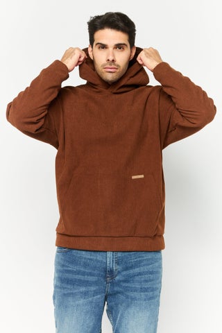 Men Hooded Long Sleeves Brand Logo Sweatshirt, Brown - pzsku/Z4F261156B3CA7E19AD05Z/45/1747054277/4ed9df40-3634-4944-984b-9248b729e524