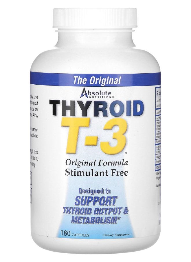 Thyroid T-3 Original Formula 180 Capsules - pzsku/Z4F2632479E490E4756BEZ/45/_/1728489326/e94aec78-2746-4b4c-a9ed-e8a1af9ee6fc