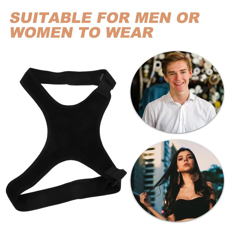 Ipetboom Back Posture Corrector Brace for Men and Women Upper Back Support Belt with Shoulder Straps and Relief - Image 3