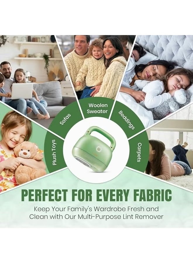 VGR Professional Lint Remover V-818 , Rechargeable Fabric Shaver with 6 Blades, Dual Speed Motor, USB Charging, LED Indicator, Portable for Sweaters, Coats, Blankets & Upholstery , Ergonomic, Safe & Easy to Clean - Image 2