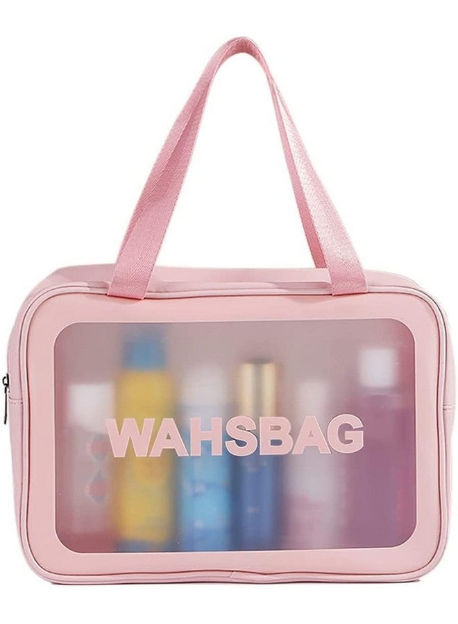 Anasis Multi-Functional Makeup Pouch for Women | Waterproof PVC Cosmetic Bags for Girls | Toiletry Storage Wash Bag | Travel Organizer for Bath Accessories & Grooming Kit, Set of 3 Pouches - Image 2