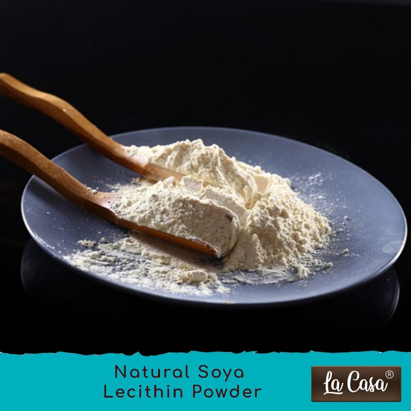 La Casa Natural Soya Lecithin Powder Food Grade VEGAN Emulsifier Thickener Volume Enhancer for Bakery Products Chocolates 200g - Image 3