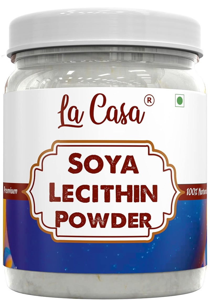 La Casa Natural Soya Lecithin Powder Food Grade VEGAN Emulsifier Thickener Volume Enhancer for Bakery Products Chocolates 200g - Image 1
