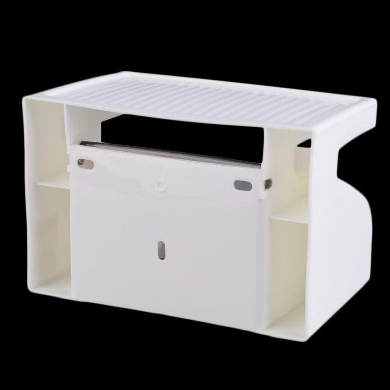 JERN حامل ورق المناديل مع حامل الهاتف، أبيض - Image 5