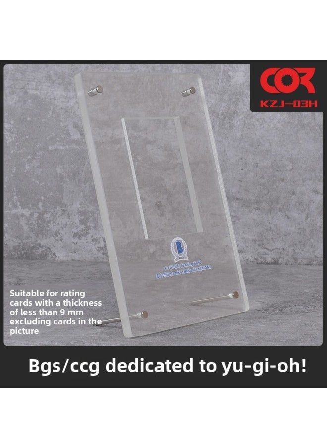 Game King PSA Baokemeng BGS Rating Card CCG Gongbo Card Star Card Exhibition Desktop Vertical Display Stand-Color:KZJ03H(BGS Game King)  - Image 1