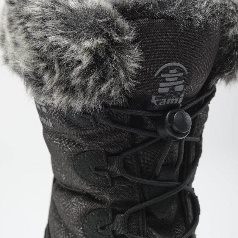 Kamik Momentum 3 Snow Boots for Women - Waterproof Boots - Insulated Winter Shoes for Women - Deep-Lug Traction Winter Shoes - 40Â°F Temperature Rating - Bungee Lacing System - Black - 10 - Image 2