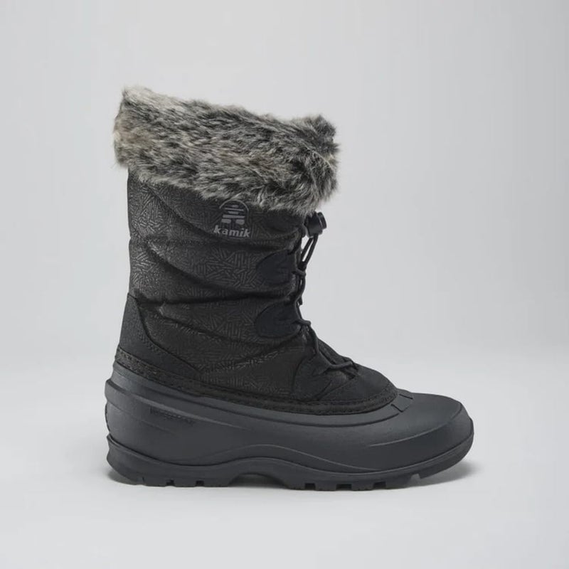 Kamik Momentum 3 Snow Boots for Women - Waterproof Boots - Insulated Winter Shoes for Women - Deep-Lug Traction Winter Shoes - 40Â°F Temperature Rating - Bungee Lacing System - Black - 10 - Image 4