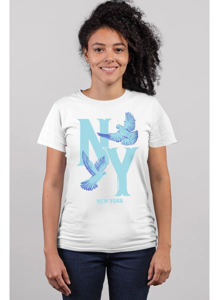 روك اند رول Ny Pigeons White Women's T-shirt