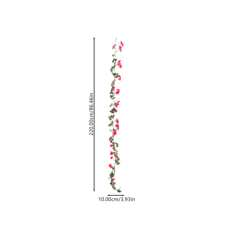 Rose Garland for Elegant Room Decor, Lightweight with Realistic Appearance - Image 2