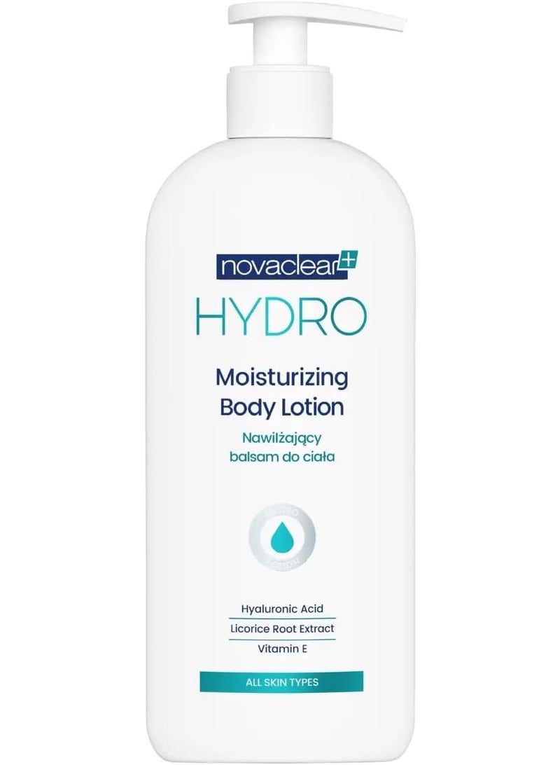 Novaclear Hydro Moisturizing Body Lotion 500ml – Hyaluronic Acid, Licorice Root Extract & Vitamin E