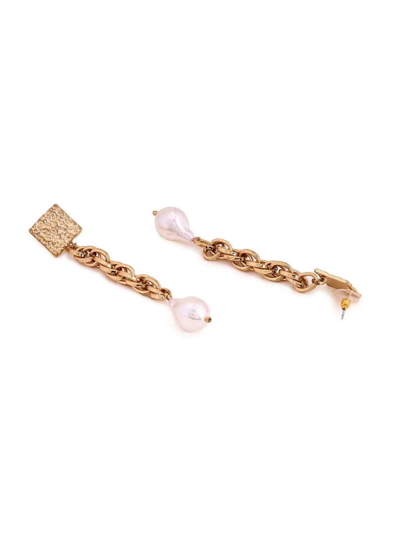Priyaasi Beaded Contemporary Drop Earrings