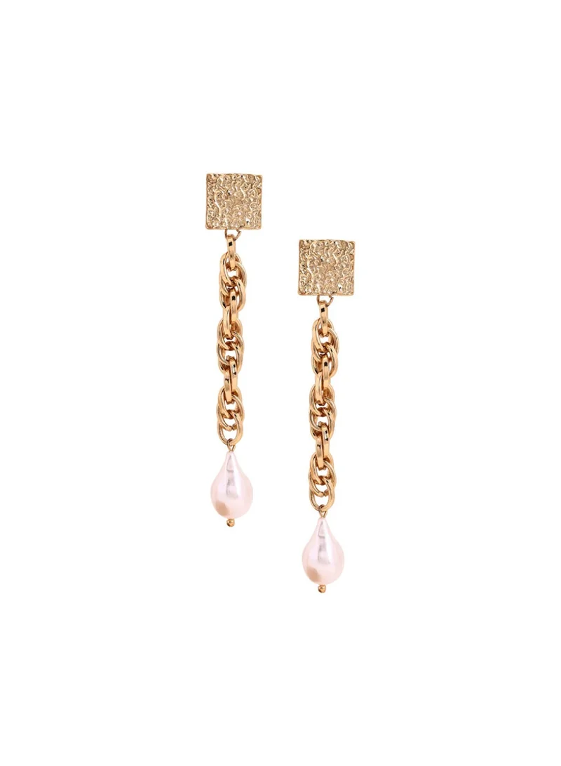 Priyaasi Beaded Contemporary Drop Earrings