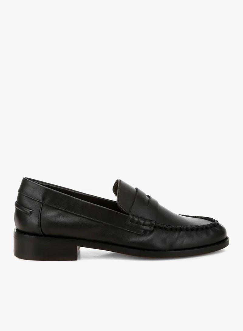 Genuine Leather Loafers in Black