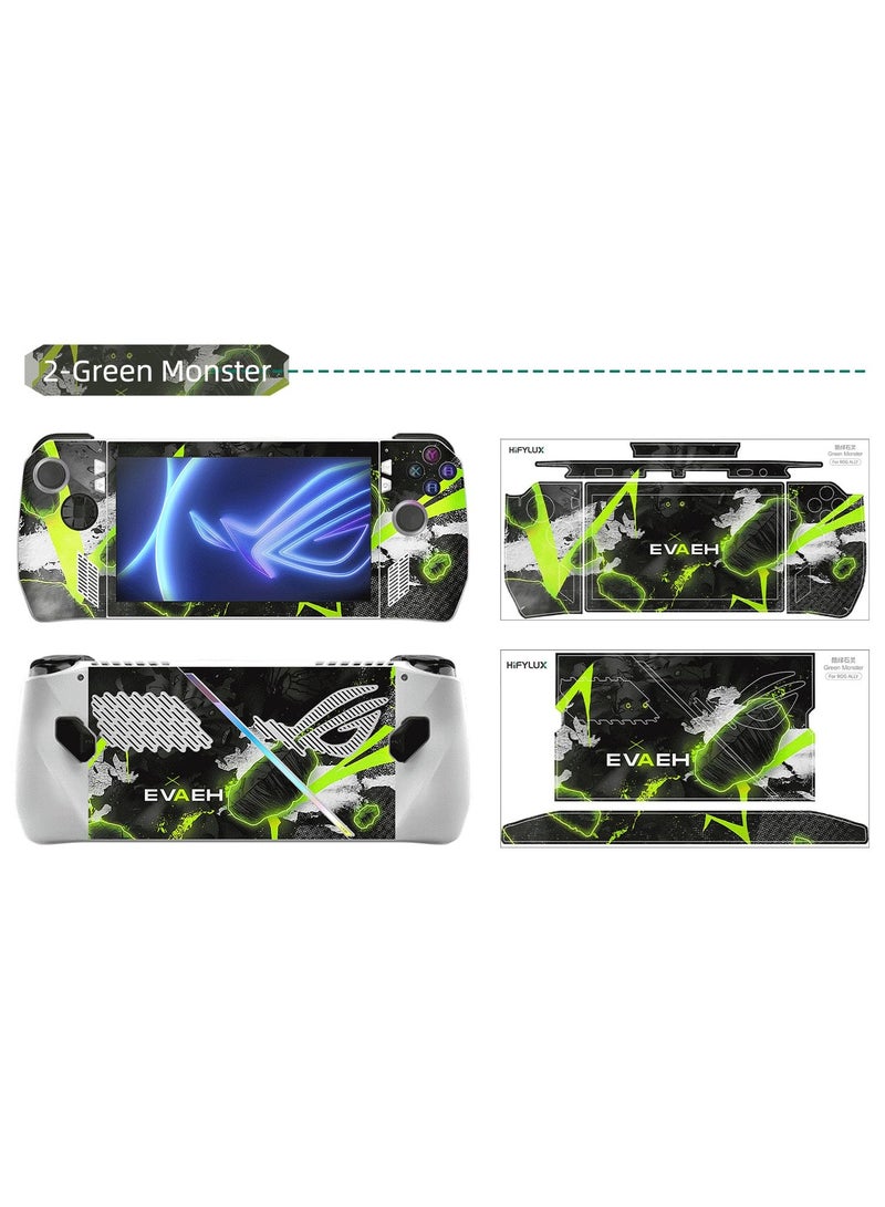 SOLARAE For ROG Ally Decorative Stickers Protective Film, Personalized Colorful Cool Trendy DIY Sticker for ROG Ally Gaming Console Scratch Protection Cover Accessories - Image 2