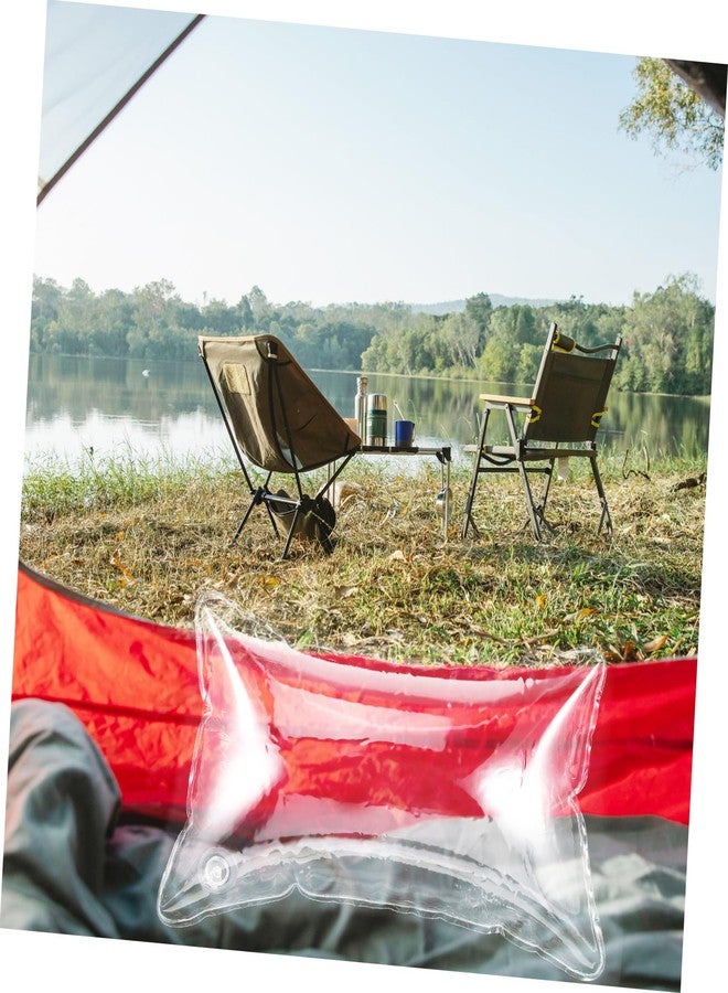 JECOMPRIS Inflatable Pillow Portable Clear Cushion for Camping Travel Outdoor Use Adjustable Height Lightweight Air Pillow 19.68X11.81X11.81In - Image 3