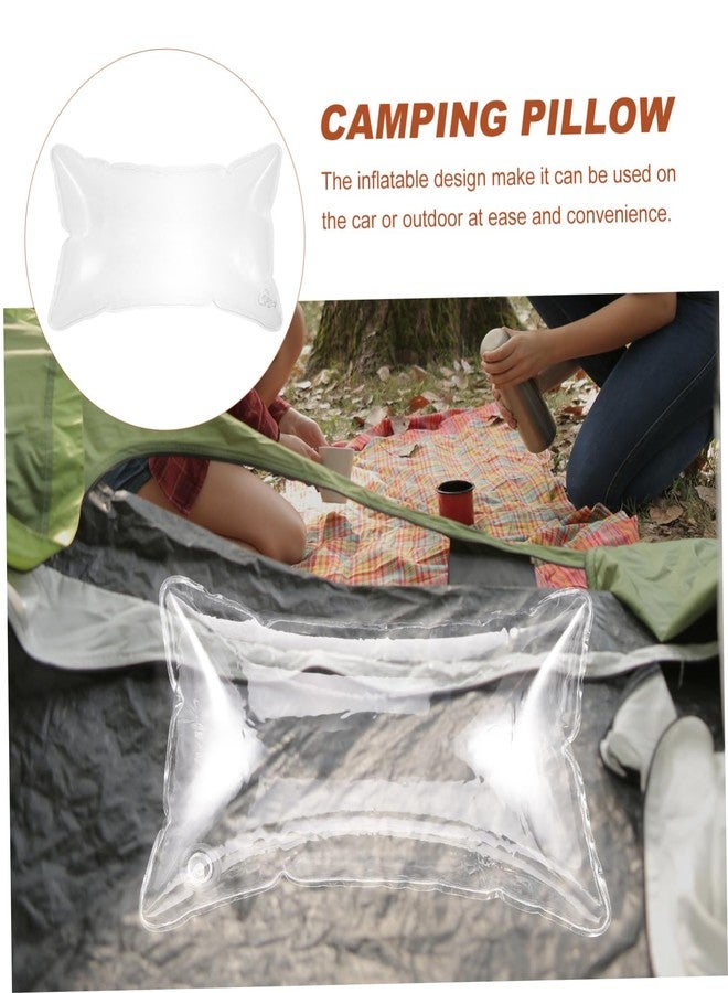 JECOMPRIS Inflatable Pillow Portable Clear Cushion for Camping Travel Outdoor Use Adjustable Height Lightweight Air Pillow 19.68X11.81X11.81In - Image 5