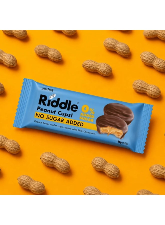 dovember Riddle Peanut Butter Cups High-protein (7g per piece), sugar-free, healthy snack suitable for those on a diet Pack 15 x 50 g - Image 4