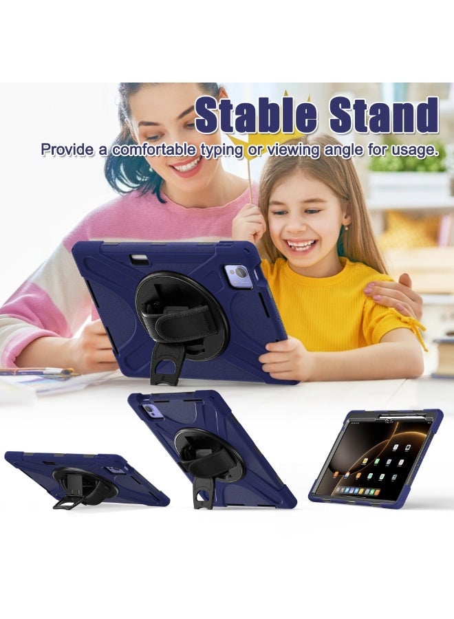 عام متوافق مع غلاف شاومي باد 7 الترا 14 بوصة 2025 المقاوم للصدمات، صدفة ثلاثية في واحدة مقاومة للكسر، قوس إمساك متعدد الوظائف دوار 360 درجة. - Image 4