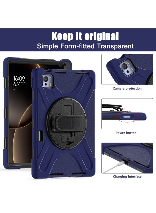 عام متوافق مع غلاف شاومي باد 7 الترا 14 بوصة 2025 المقاوم للصدمات، صدفة ثلاثية في واحدة مقاومة للكسر، قوس إمساك متعدد الوظائف دوار 360 درجة. - Image 3