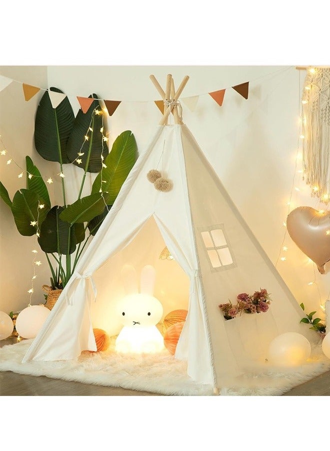 BLOOMING TIME Kid's Spire Game Tent, Outdoor Camping, Indoor Games, Parent Child Interaction, Friends Gathering, Full Of Atmosphere, White  - Image 4