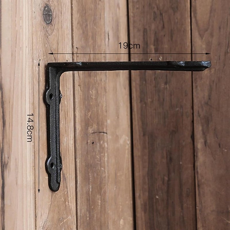 Large Heavy Duty Cast Iron Decorative Shelf Bracket L Shape Corner Brace 7 48x5 83 Inch - Image 3