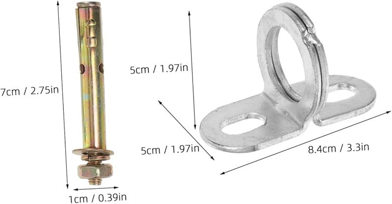 4 قطع من خطاطيف السقف الثقيلة للتثبيت الآمن للمراوح والثريات - Image 3