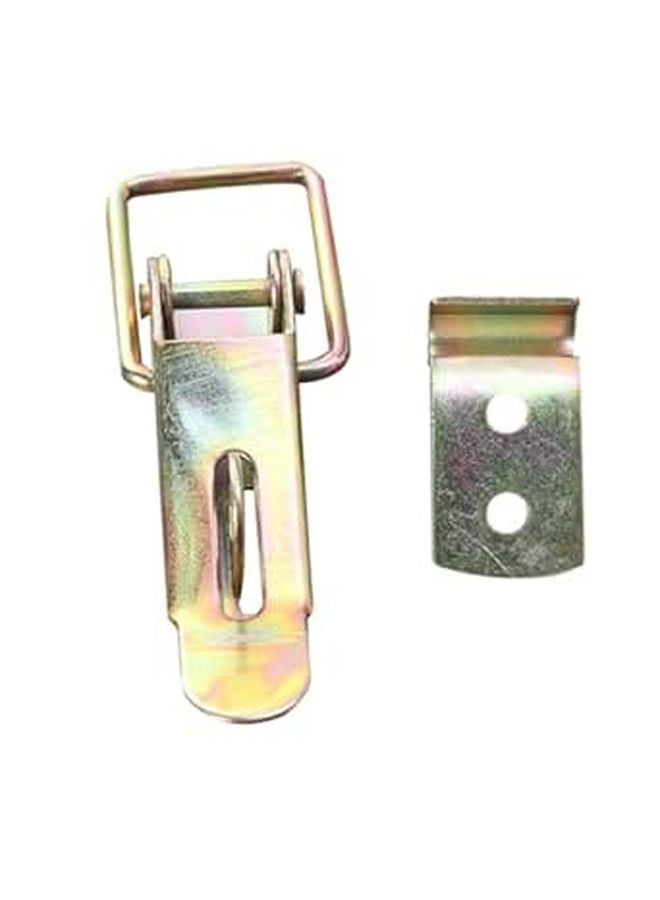 2Pcs Black Truck Door Hold Down Latch Hasp Flexible Draw Catch Clamp For Rear Gate Trailer - Image 1