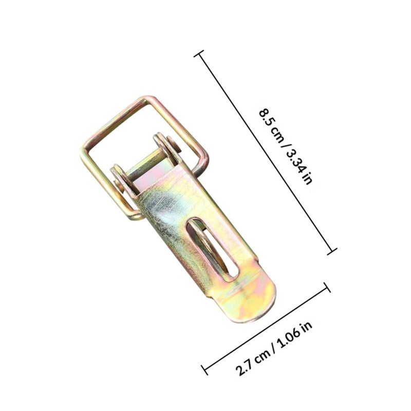 2Pcs Black Truck Door Hold Down Latch Hasp Flexible Draw Catch Clamp For Rear Gate Trailer - Image 3