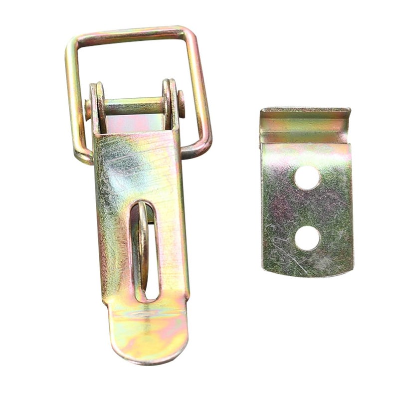 2Pcs Black Truck Door Hold Down Latch Hasp Flexible Draw Catch Clamp For Rear Gate Trailer - Image 2