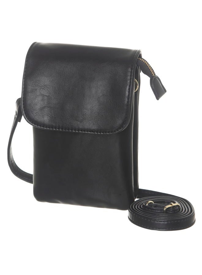 MINICAT Small Crossbody Bags for Women Cell Phone Bag Vegan Leather Cross Body Purse Wallet Purses, M-black,, Small, Enduring - Image 1