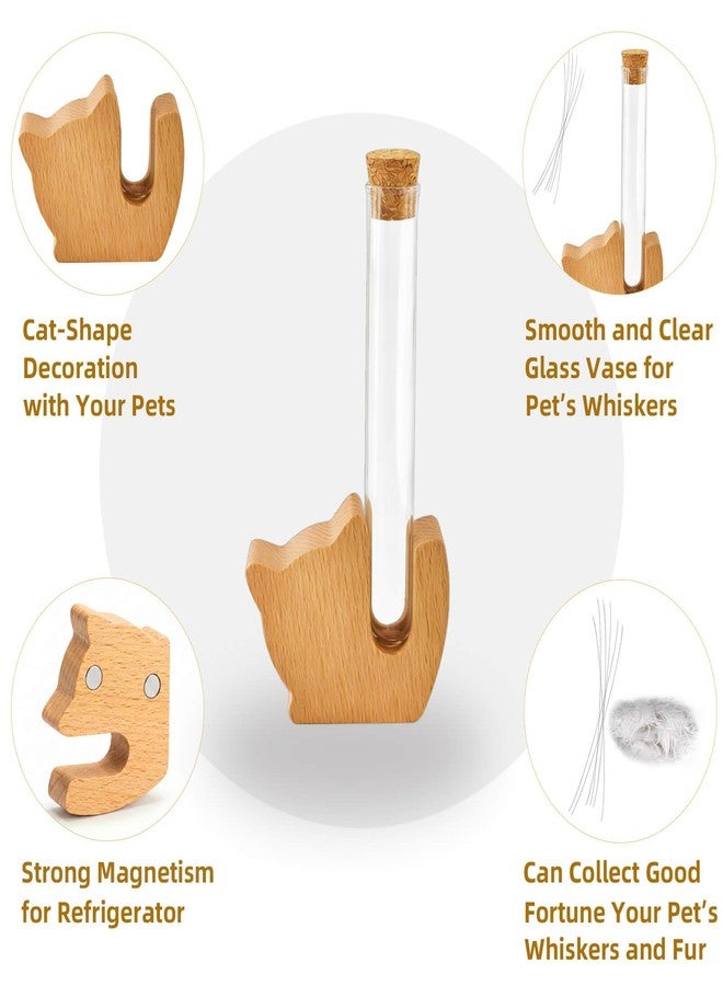 Atigrado Cat Whisker Holder, Cat Whisker Jar, Mini Glass Vase for Cat Whiskers, Elegant Memorial Gift for Pet Lovers, Pet Loss Gift for Dog and Cat Ashes and Hair Keepsake - Image 4