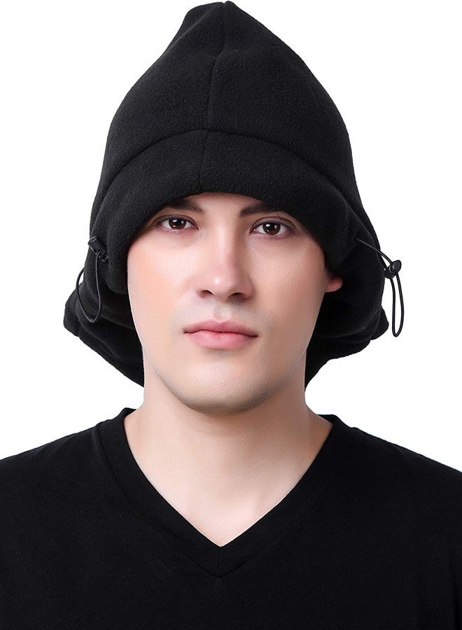 Motoway 6 in 1 Polar Fleece Balaclava Bike Ski Mask (Black) - Image 5