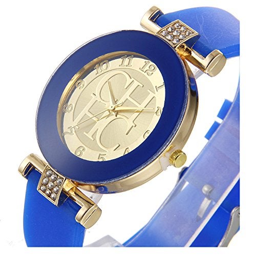 CdyBox 6 Assorted Ladies Women's Wrist Watch Rhinestone Crystal Watch Silica Gel Wristwatch - Image 3