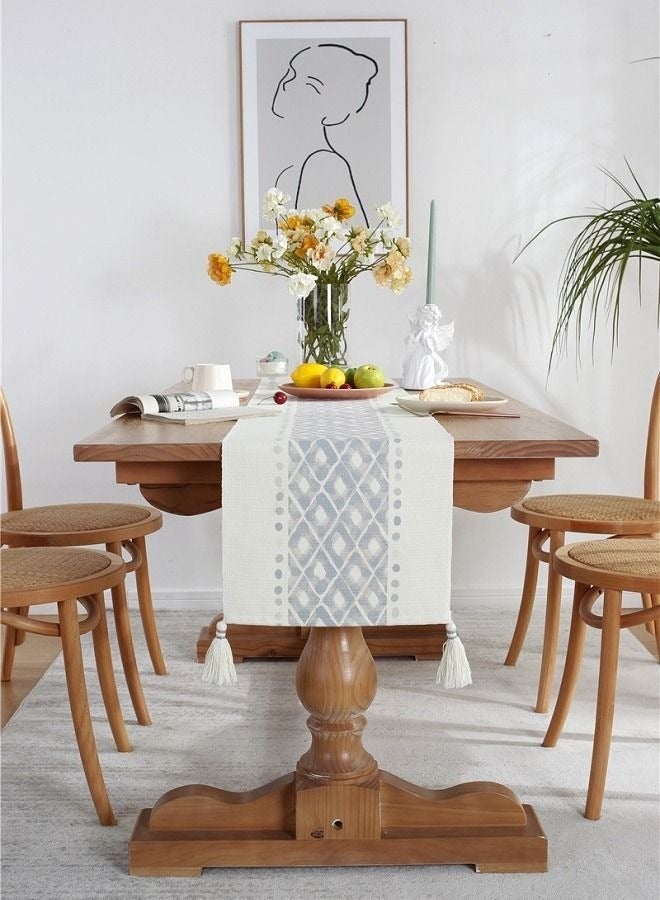 MIXDE Vichy European Vintage Modern Printed Table Runner - Image 2