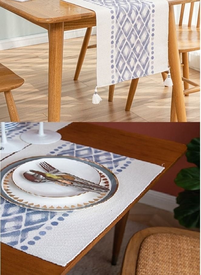 MIXDE Vichy European Vintage Modern Printed Table Runner - Image 3