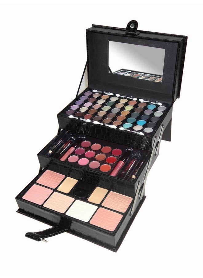CAMEO Matte All In One Makeup Kit Crocodile Leather Black  - Image 1